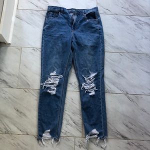 American eagle destroyed mom jeans
